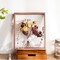 Dried Flower Display Stand Decorative Floating Photo Frame,Double Sided Plexiglass Shadow Box Picture Frame,for Display Dried Flowers,Handicrafts (Walnut color-8x12)
